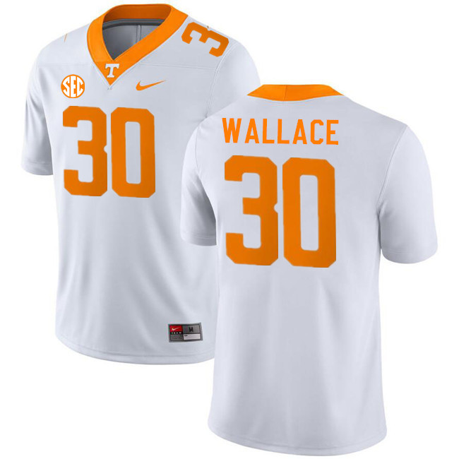 Men #30 Jamal Wallace Tennessee Volunteers College Football Jerseys Stitched-White